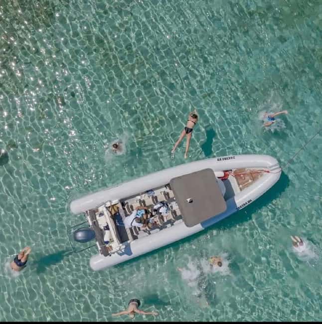 Zadar: RIB boat Tour to Hidden Bays with Snorkeling & Drinks - Frnaža Bay: your first swim and snorkel