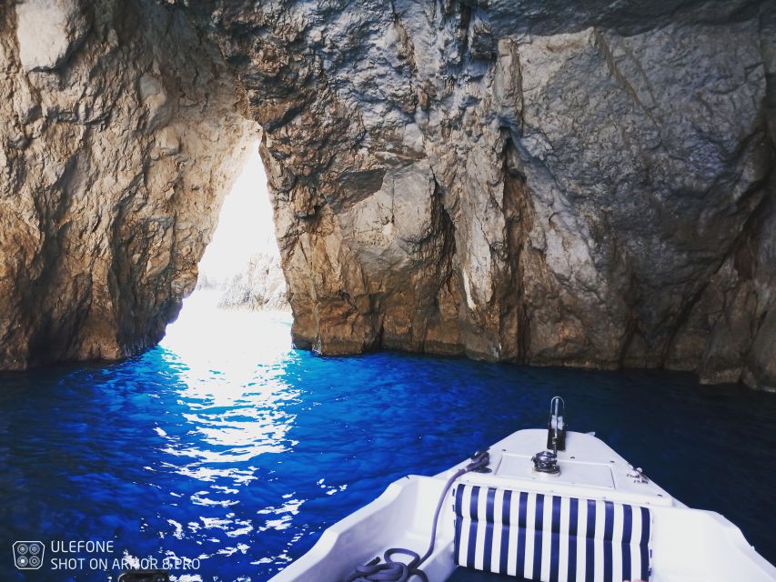 Zante: Private Speedboat Cruise with Navagio Beach Stop - What the boat setup means in practice